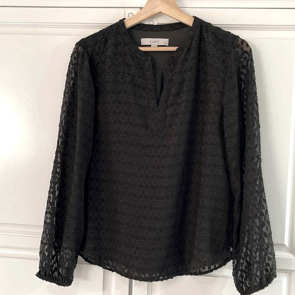 NWOT Olive Green Loft top MP